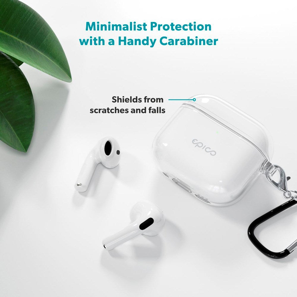 Apple AirPods Pro (3. gen.) Epico Transparent Skal - Genomskinlig