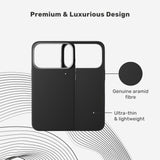 iPhone 17 Pro Max Epico UNUM FlexAramid Mag+ Skal - MagSafe Kompatibel - Svart