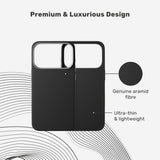 iPhone 17 Pro Epico UNUM FlexAramid Mag+ Skal - MagSafe Kompatibel - Svart