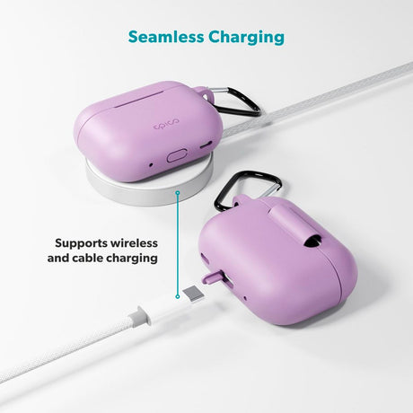 Apple AirPods Pro (3. gen.) Epico Outdoor Silicone Skal - Lila