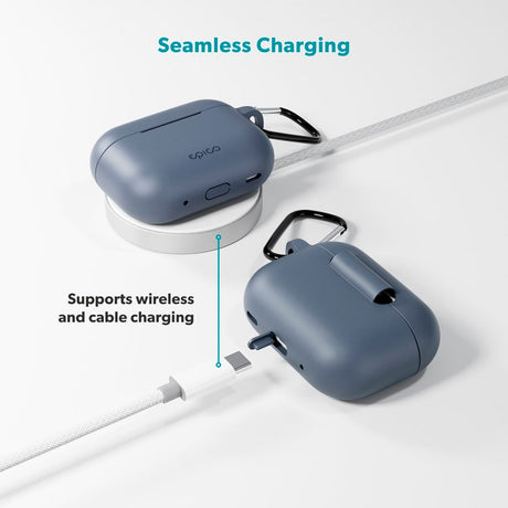 Apple AirPods Pro (3. gen.) Epico Outdoor Silicone Skal - Blå