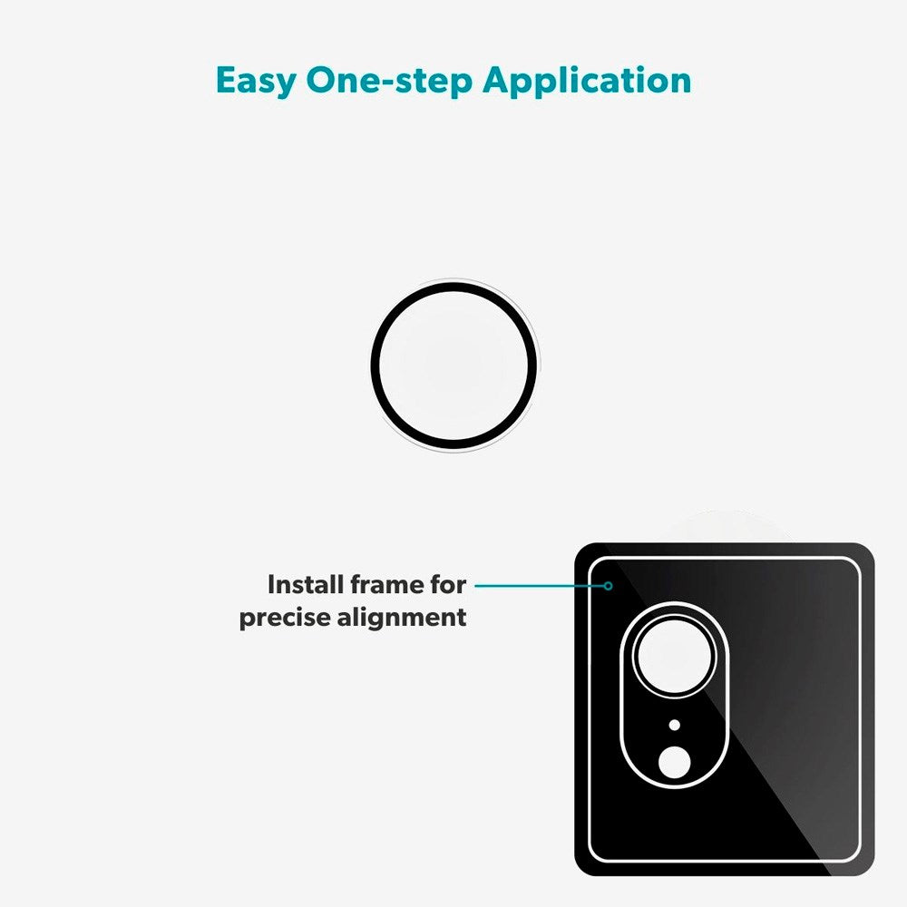 iPad 11" (2025) / 10.9" (2024 / 2020) / Mini (2021) / Air 13" (2025 / 2024) / Air 11" (2025 / 2024) / Air (2020) Epico Kameralinsskyddsglas m. Installationsram - Genomskinlig