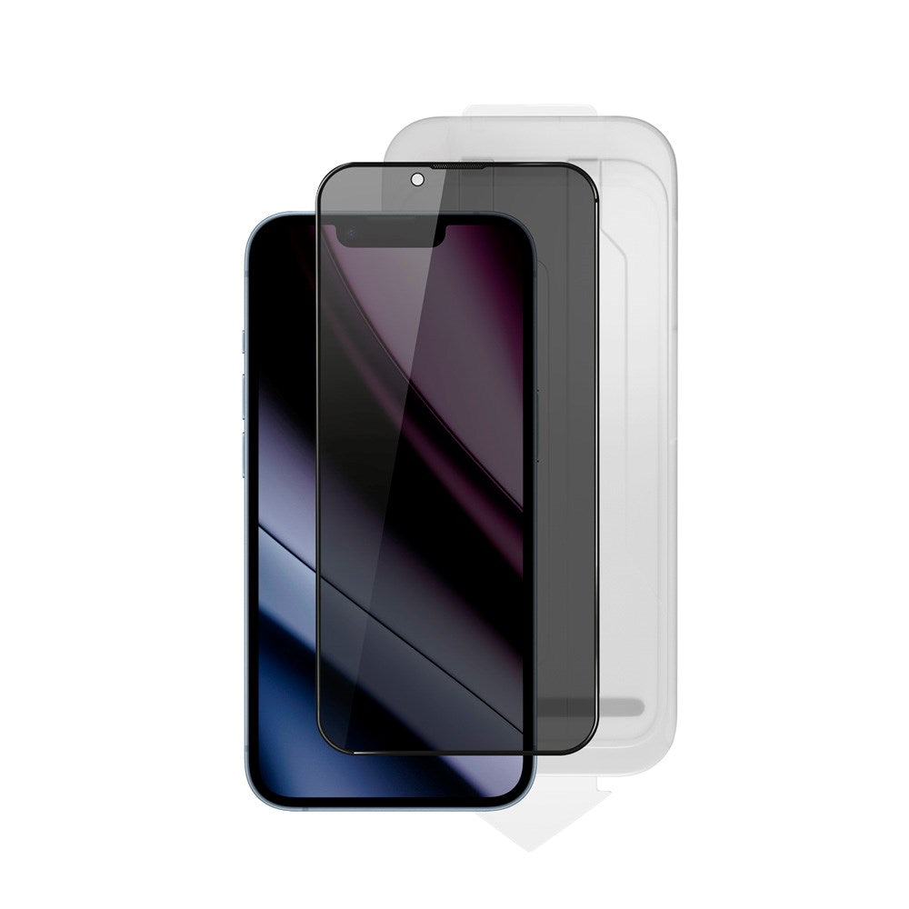 iPhone 16 Plus / 15 Plus / 14 Pro Max Epico Privacy Glass 3D Skärmskyddsglas m. Monteringsram - Genomskinlig