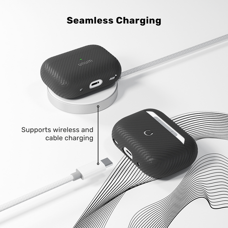 Appel AirPods Pro (3. gen.) Epico UNUM Aramid Fodral - Svart