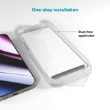 iPhone 16 Pro Max Epico Hero Glass 3D Skärmskyddsglas m. Monteringsram - Genomskinlig