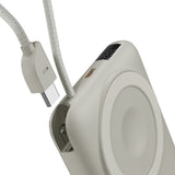 Epico UltraPack 22,5W Powerbank 10.000mAh med Utdragbar USB-C-Kabel - MagSafe / Qi2 Kompatibel - Grå