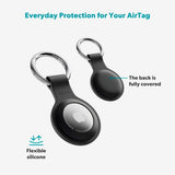 Apple AirTag 1. & 2. Gen. Epico Silikon Skal - Svart