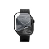 Apple Watch SE / 6 / 5 / 4 (40mm) Epico 3D+ Flexiglass m. Installationsram - Genomskinlig / Svart Kant