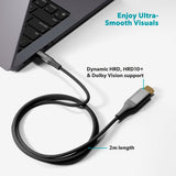 Epico UltraLink HDMI till USB-C Kabel - 2m - 8K / 60Hz - Space Grey