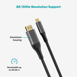 Epico UltraLink HDMI till USB-C Kabel - 2m - 8K / 60Hz - Space Grey