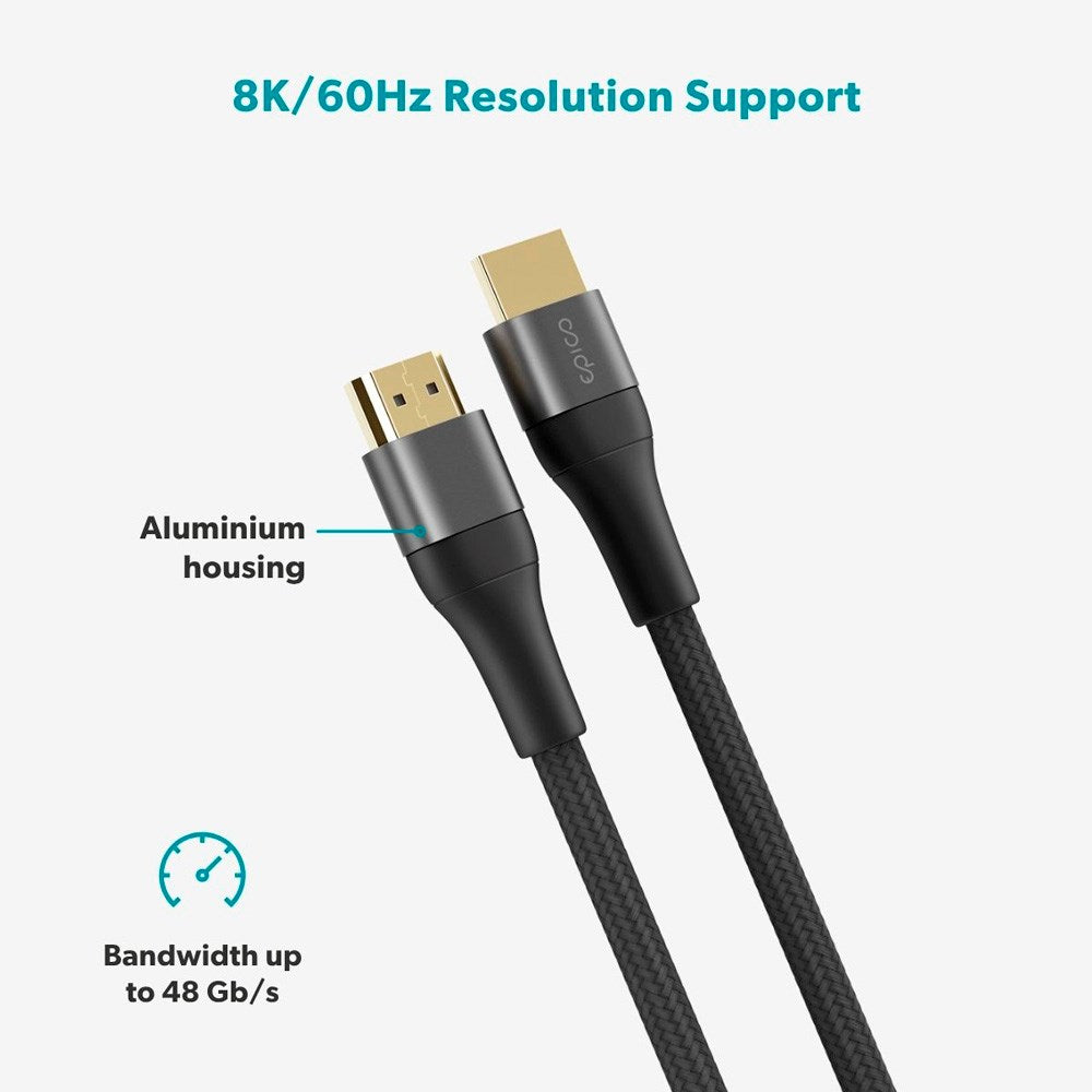 Epico UltraLink HDMI till HDMI Kabel - 2m - 8K / 60Hz - Space Grey