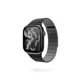 Apple Watch (38/40/SE/41/42) Epico Magnetic+ Silikone Klockarmband - Svart / Grå