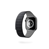 Apple Watch (38/40/SE/41/42) Epico Magnetic+ Silikone Klockarmband - Svart / Grå