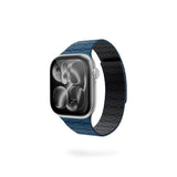 Apple Watch (38/40/SE/41/42) Epico Magnetic+ Silikone Klockarmband - Blå / Svart