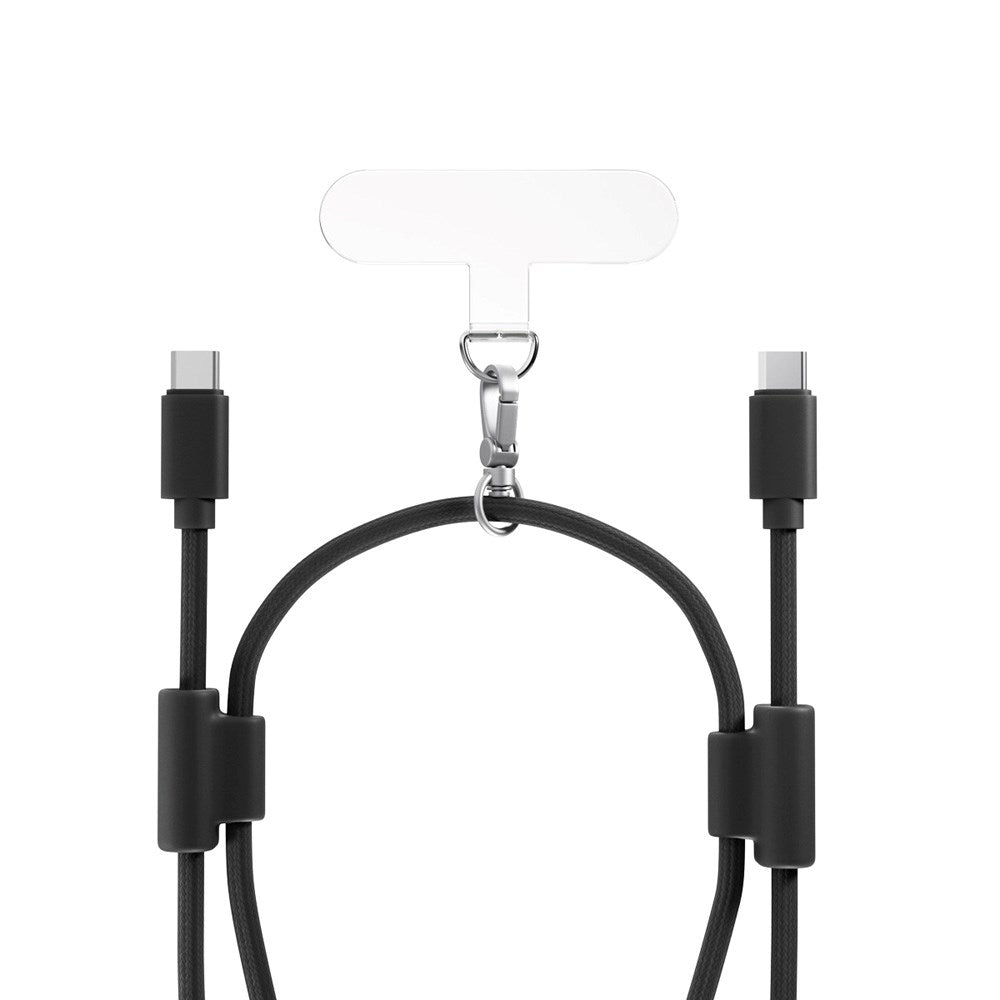 Epico Mobilrem med Inbyggd 60W USB-C till USB-C Kabel - Svart
