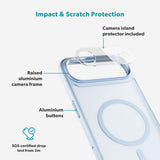 iPhone Air Epico HeroMatte Pro Mag+ Skal m. Kameraskydd - MagSafe Kompatibel - Blå