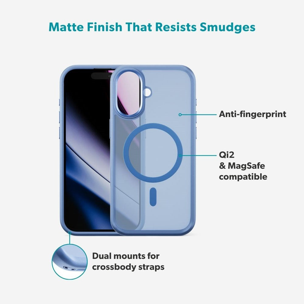 iPhone 17 Epico HeroMatte Pro Mag+ Skal - MagSafe Kompatibel - Blå