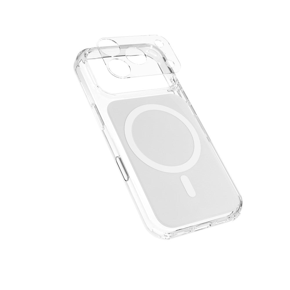 iPhone 17 Pro Epico Tile Mag+ Skal - MagSafe Kompatibel - Genomskinlig / Vit