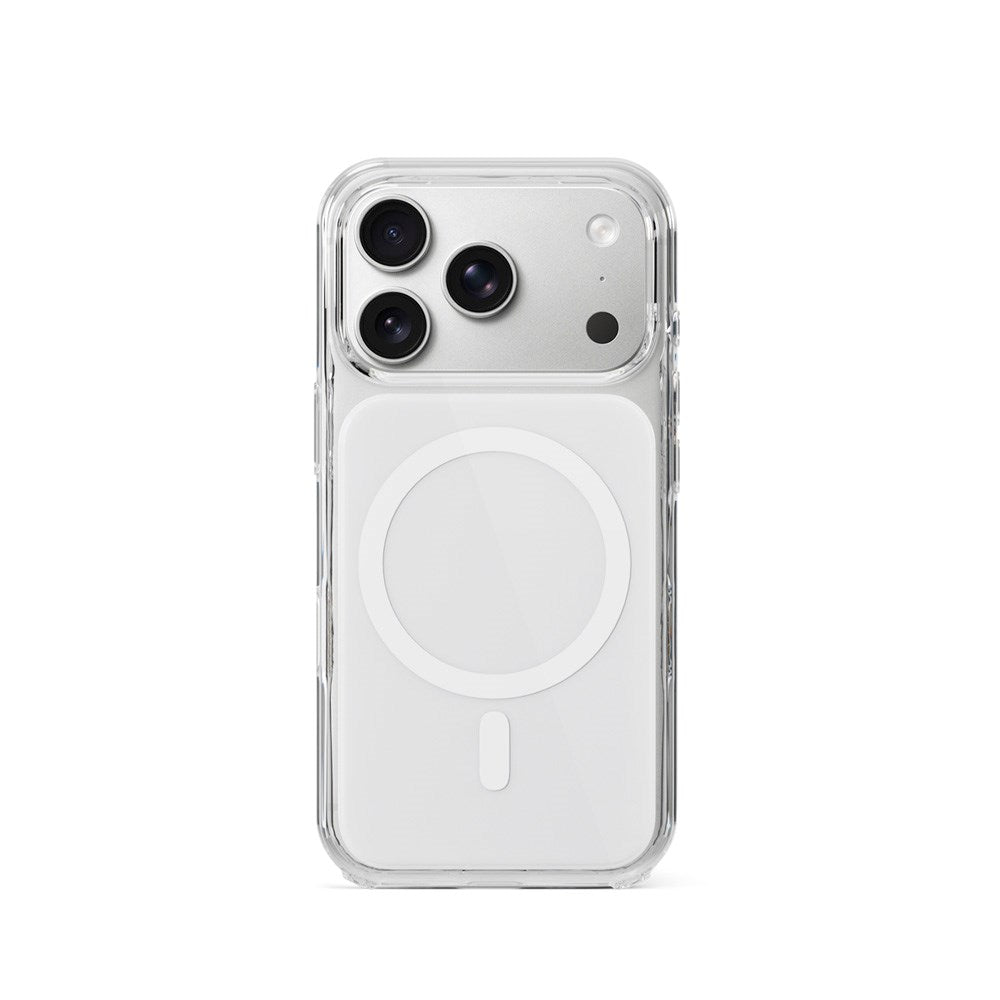 iPhone 17 Pro Epico Tile Mag+ Skal - MagSafe Kompatibel - Genomskinlig / Vit