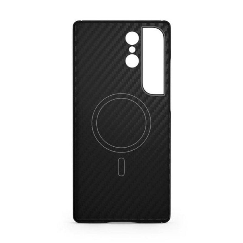 Samsung Galaxy S26+ (Plus) Spello Mag+ Carbon Skal - MagSafe Kompatibel - Svart