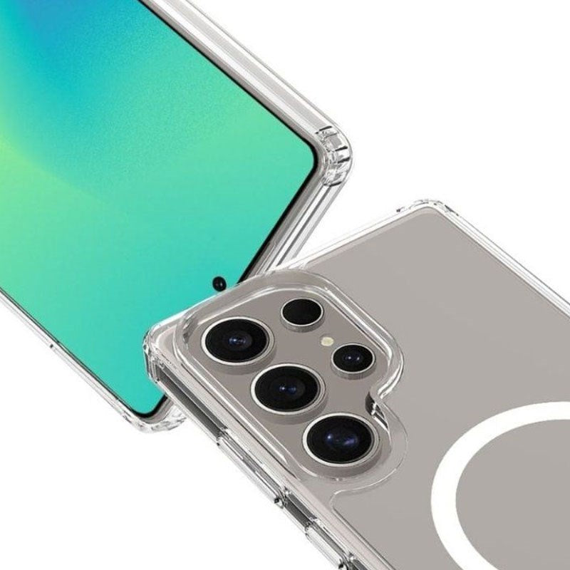 Samsung Galaxy S26 Ultra Spello Mag+ Clear Skal - MagSafe Kompatibel - Gennemsigtig