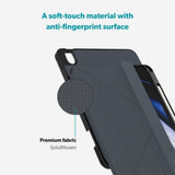 iPad 11" (2025) / 10.9" (2024 / 2022) Epico SolidWoven Fodral - Svart