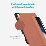 iPad 11" (2025) / 10.9" (2024 / 2022) Epico SolidWoven Fodral - Sienna