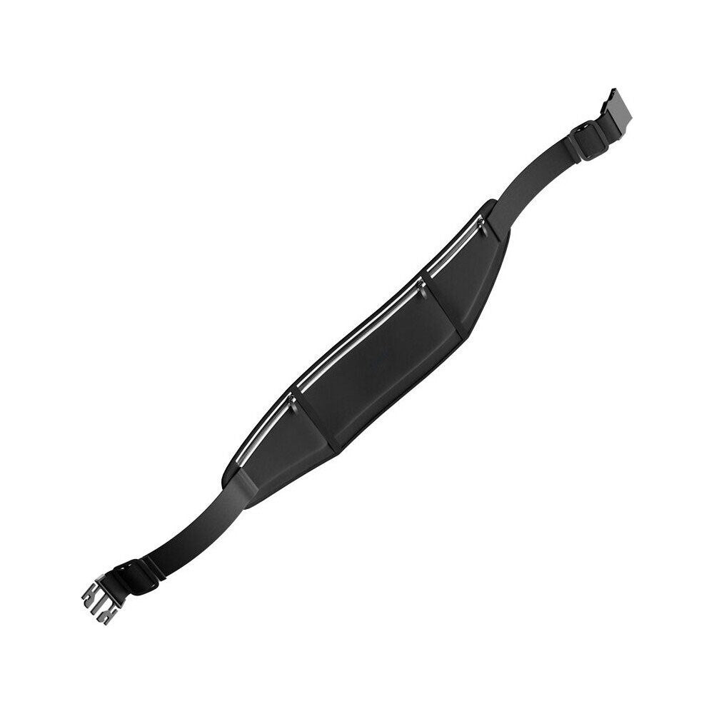 Spello Justerbart Löparbälte med 3 Fickor - Max. 18 cm - Svart