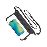 Spello Vattentätt Axelväska Universal - Max. 8,5" - Svart / Transparent