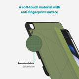 iPad 11" (2025) / 10.9" (2024 / 2022) Epico SolidWoven Fodral - Grön