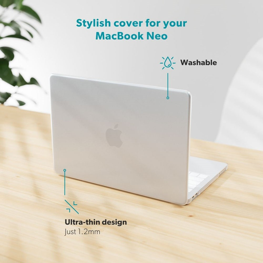 MacBook Neo 13 A18 Pro (2026) Epico Slim Shell - Matt Genomskinlig