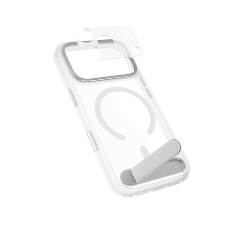 iPhone 18 Pro Max / 17 Pro Max Epico HeroStand Pro Mag+ Skal m. Kameraskydd & Ståfunktion - MagSafe Kompatibel - Gennomskinlig