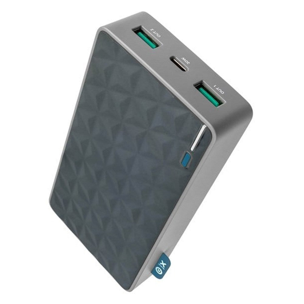 Xtorm Fuel Series 20W PowerBank 20.000 mAh med 1 x USB-C PD & 2 x USB-A QC - Grå