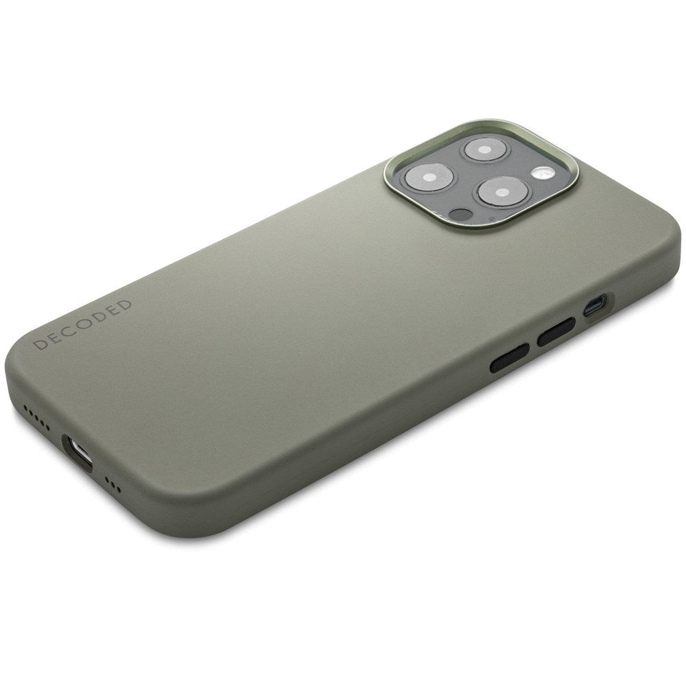 Decoded iPhone 13 Pro AntiMicrobial Silikon Skal - MagSafe Kompatibel - Olive