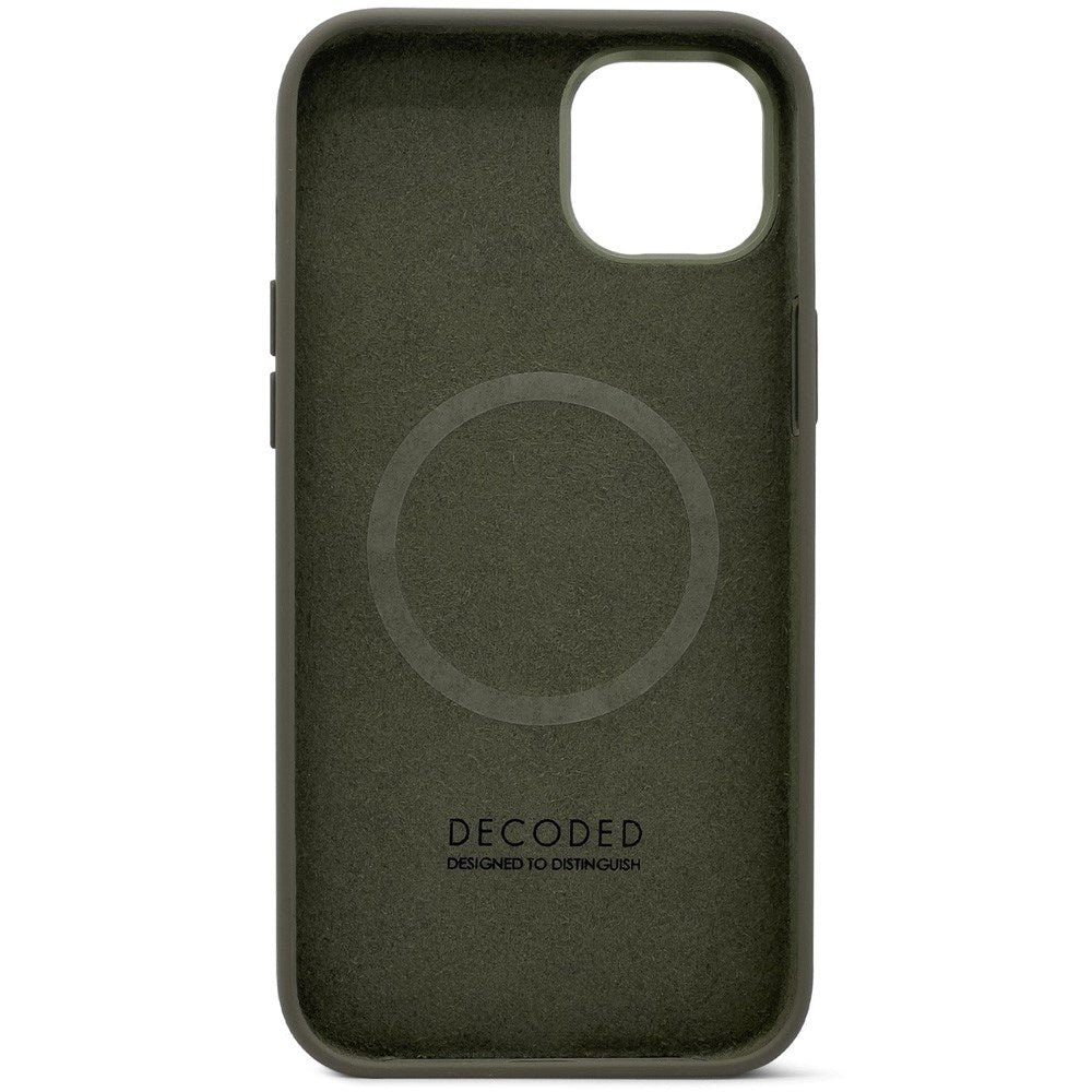 Decoded iPhone 14 AntiMicrobial Silikon Skal - MagSafe Kompatibel - Olive