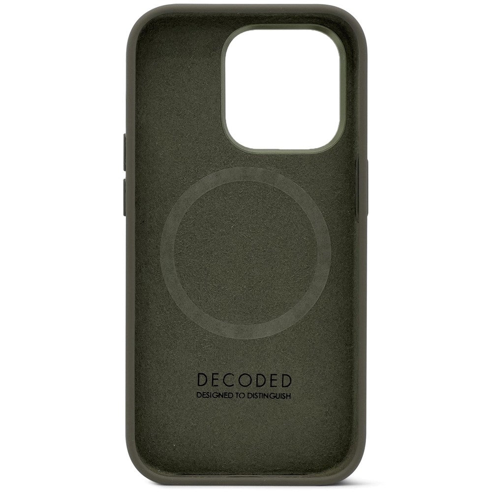 Decoded iPhone 14 Pro AntiMicrobial Silikon Skal - MagSafe Kompatibel - Olive