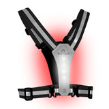 Bee-Safe Reflext Löparväst m. Ljus & Mobilficka - Silver