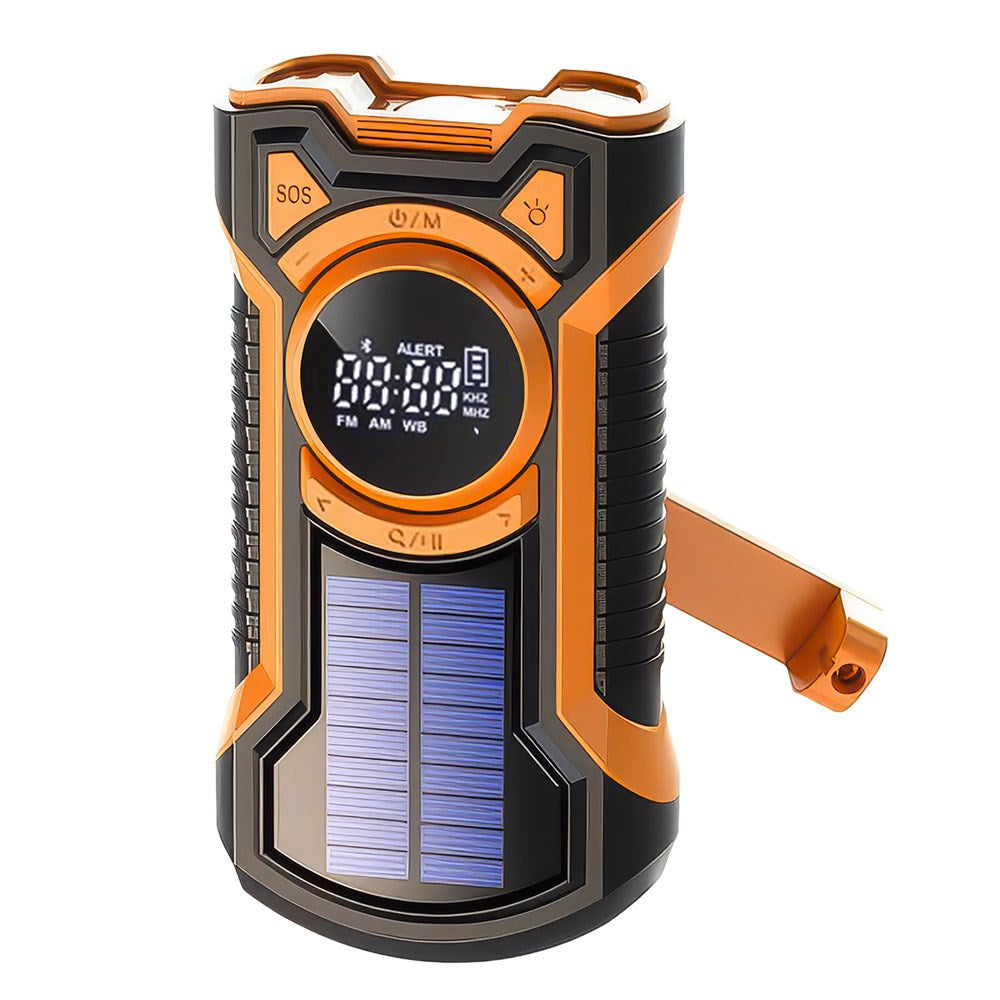 Just In Case Nödradio m. Bluetooth & 5000 mAh PowerBank - Svart / Orange