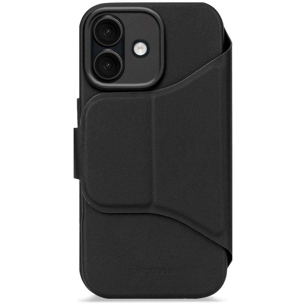 Decoded iPhone 17 Textured Detachable Wallet Silikon Skal - MagSafe Kompatibel - Phantom Black