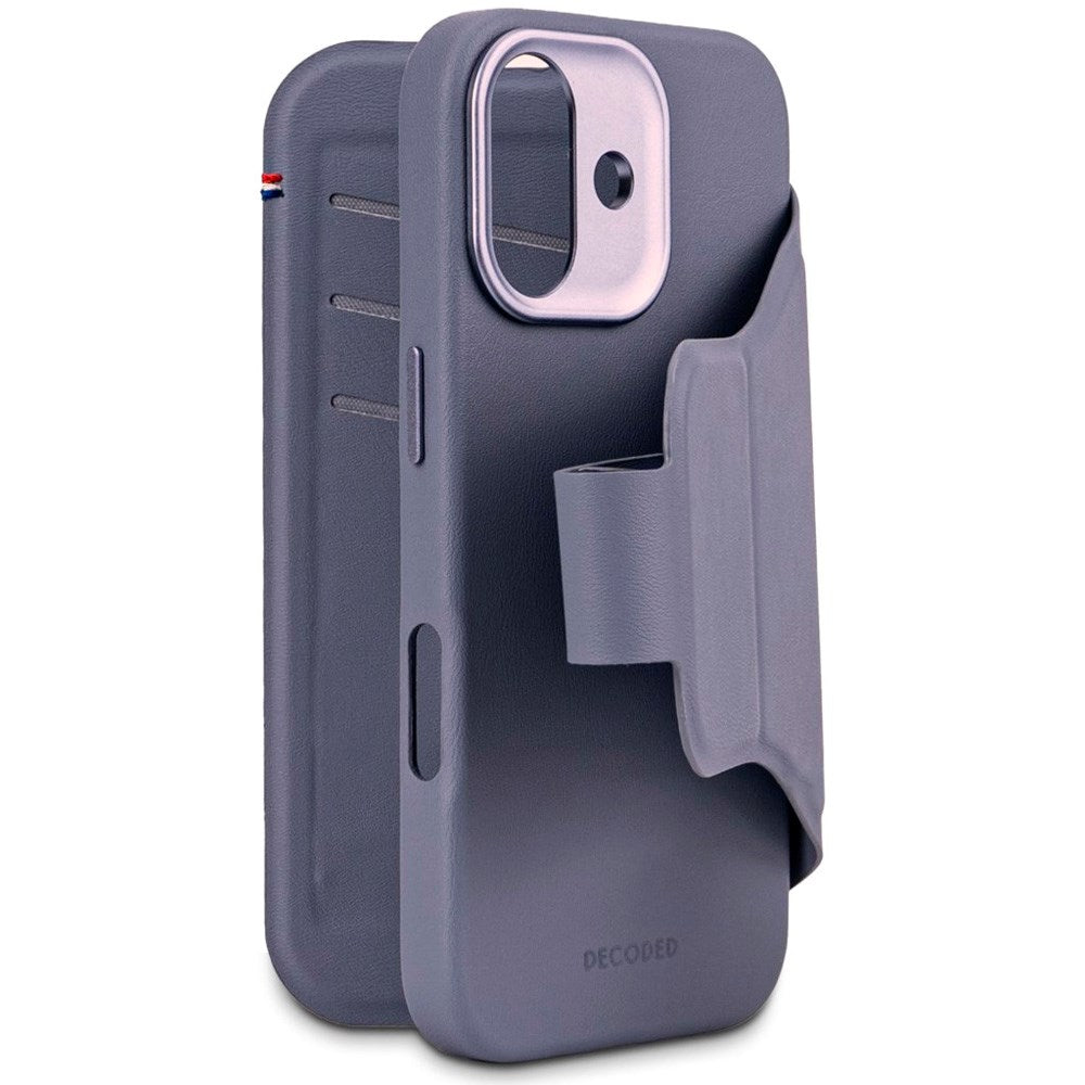 Decoded iPhone 17 Textured Detachable Wallet Silikon Skal - MagSafe Kompatibel - Forever Blue