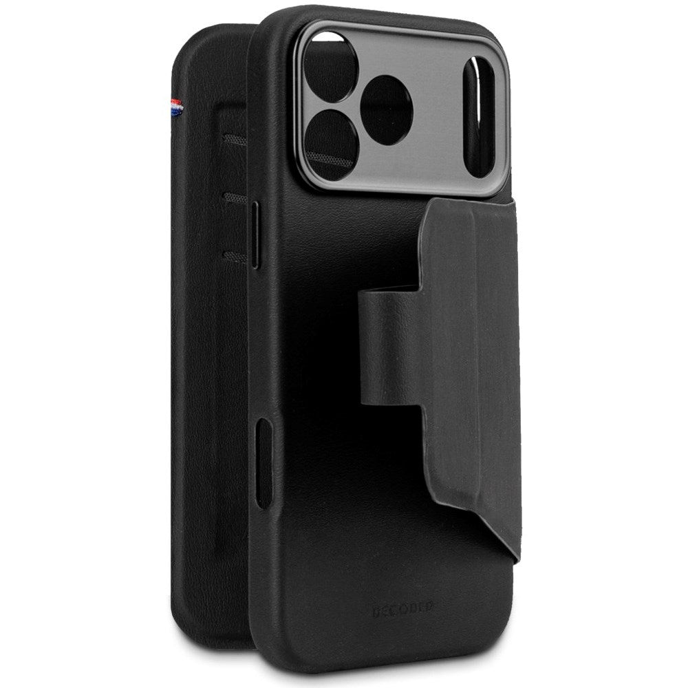 Decoded iPhone 17 Pro Max Textured Detachable Wallet Silikon Skal - MagSafe Kompatibel - Phantom Black