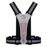 Bee-Safe Löparväst m. LED & Mobilficka - Silver