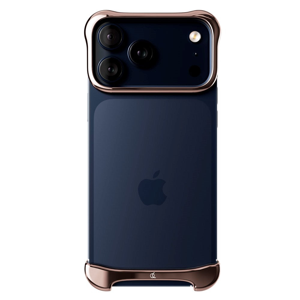 iPhone 17 Pro Max Arc Pulse Aluminum Bumper Skal - Rose Bronze