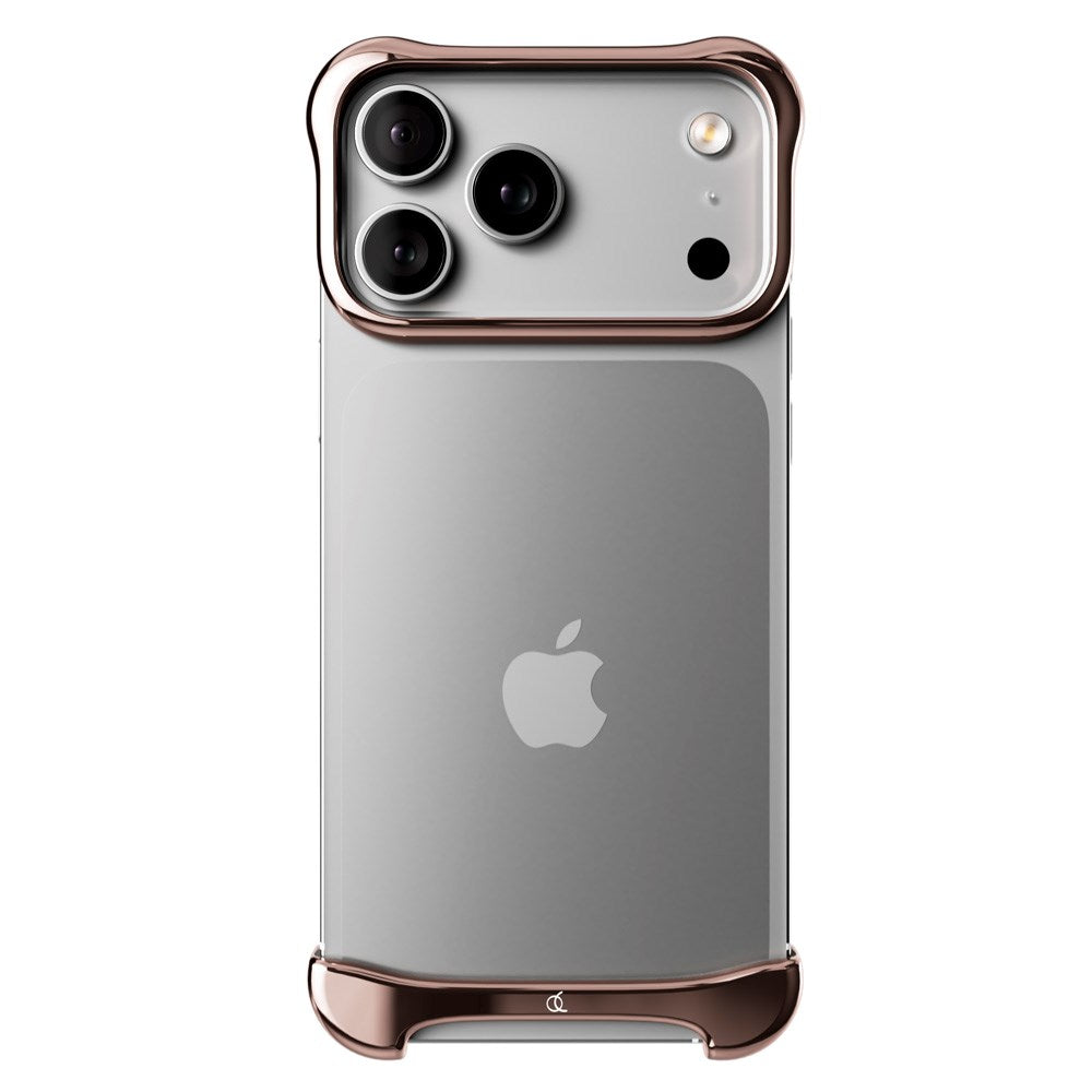 iPhone 17 Pro Max Arc Pulse Aluminum Bumper Skal - Rose Bronze