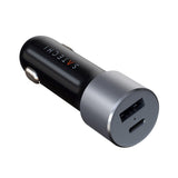 Satechi Power Delivery 72W Car Charger m. USB-A & USB-C-Space Grey