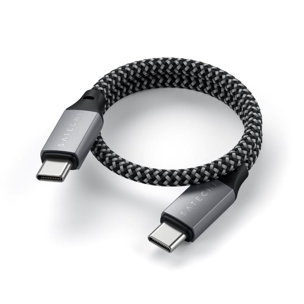 Satechi USB -C-kabel 100W - 25 cm - rymdgrå