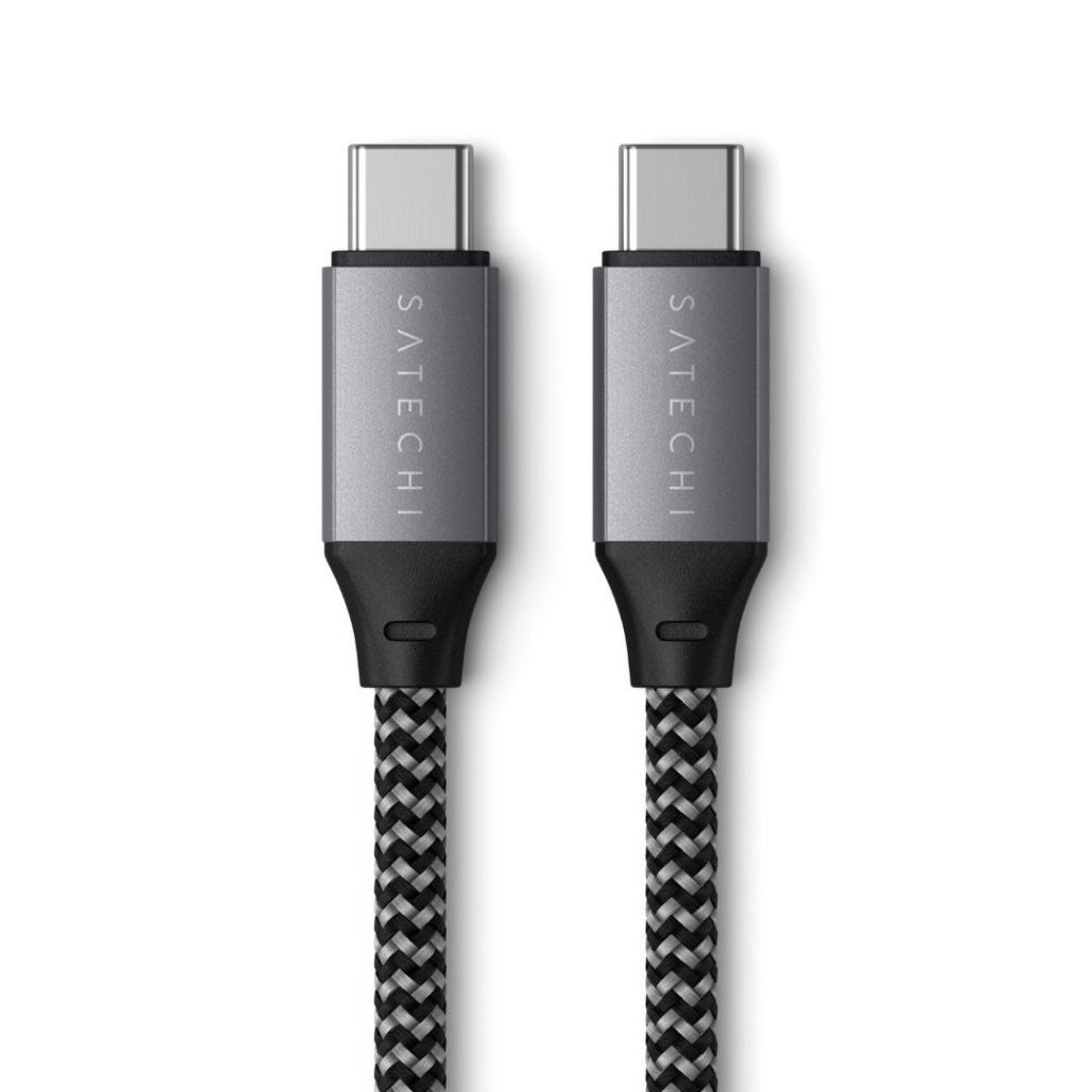 Satechi USB -C-kabel 100W - 25 cm - rymdgrå