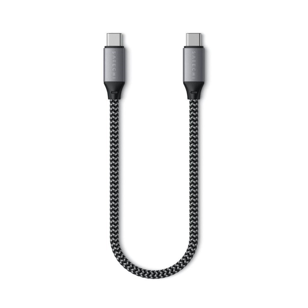 Satechi USB -C-kabel 100W - 25 cm - rymdgrå