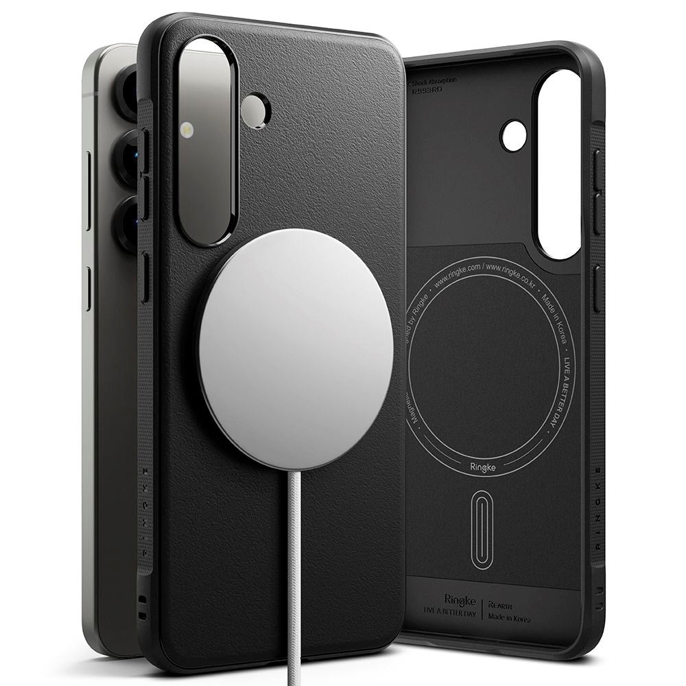 Samsung Galaxy S25 - Ringke Onyx Plast Skal - MagSafe Kompatibel - Svart
