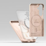 Ringke Samsung Galaxy S25 Silikon Magnetiskt MagSafe Skal - Rosa